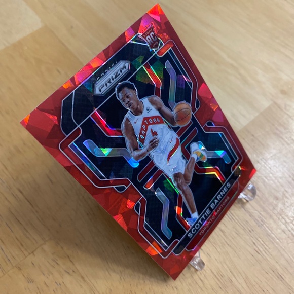 Scottie Barnes 2021-22 Prizm Red Ice Parallel RC #320 - Picture 4 of 6